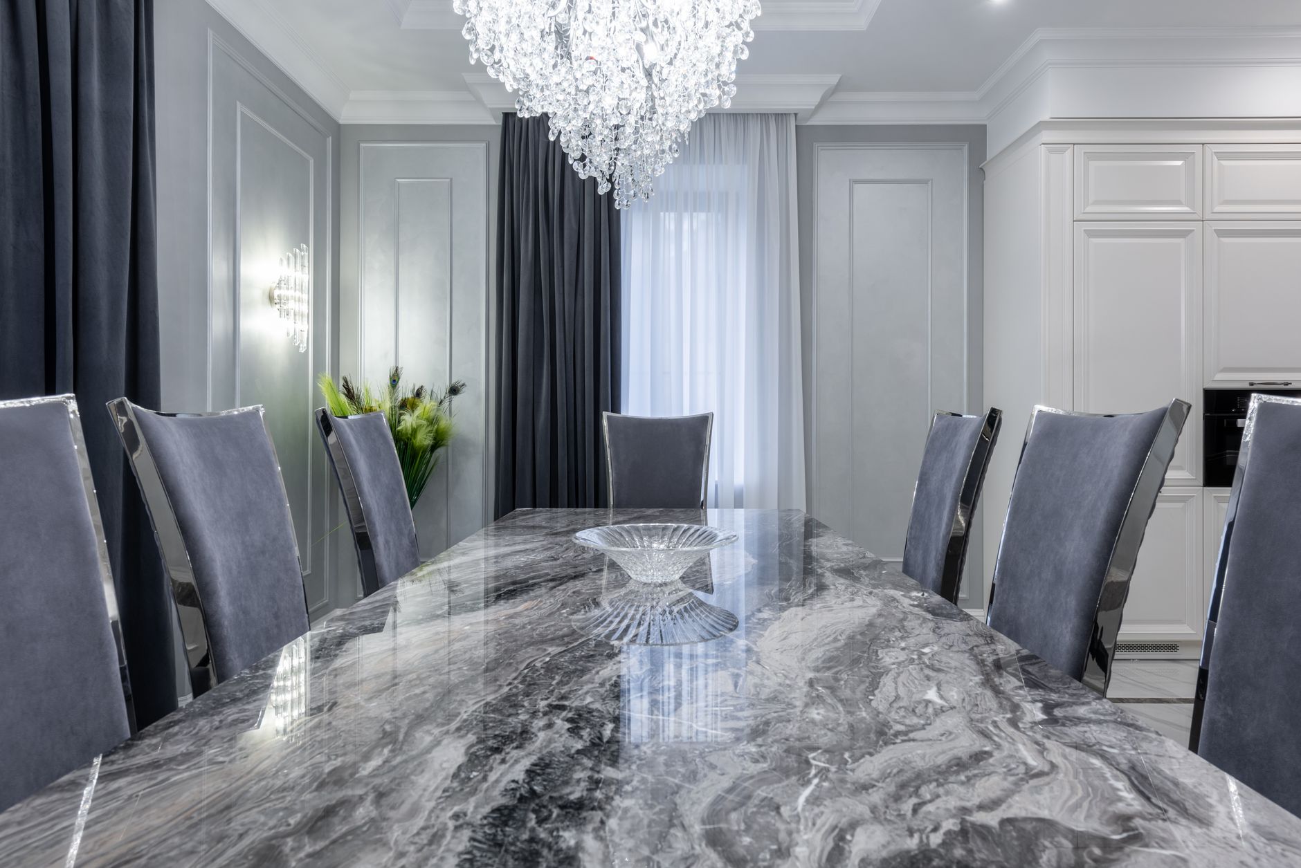 Impeccable dining area showing premium cleaning standards